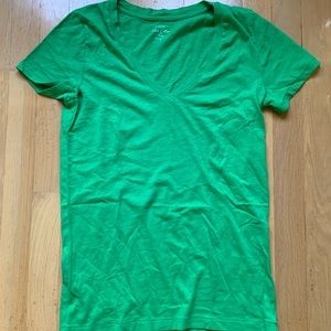 J.Crew Factory Green Slub Cotton tee size small